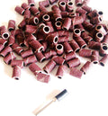 100 Sanding Disc Sleeves 1/4" X 1/2" D-1922 80 Grit Drum W/ Mandrel