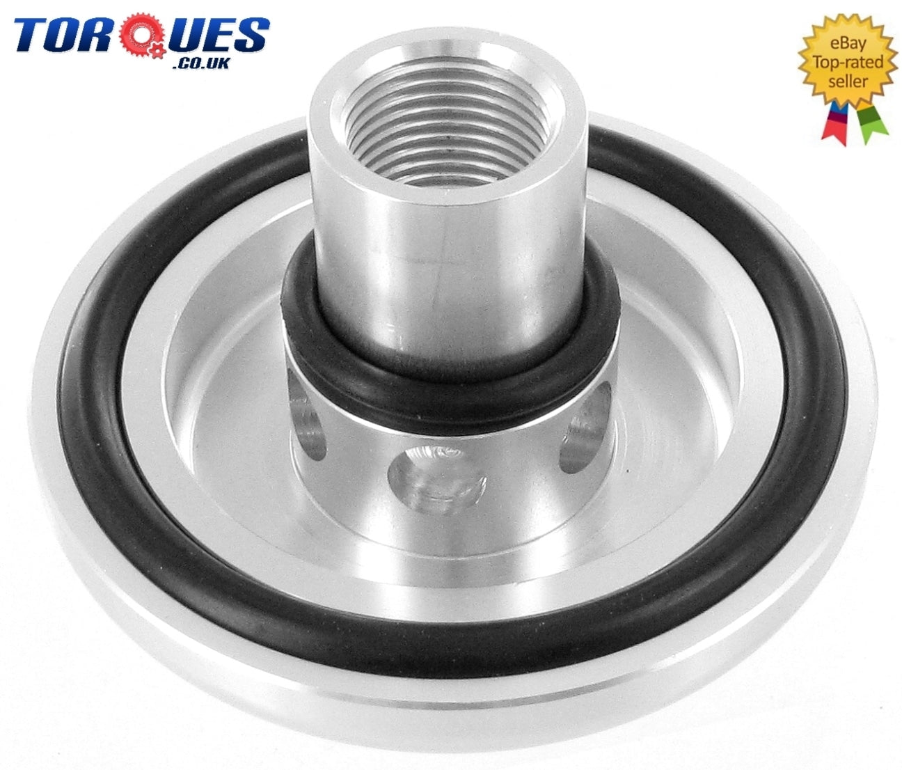 Torques Universal Oil Sandwich Plate Take Off Cover In Silver 3/4 x 16