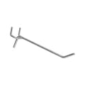 Peg Board Shelving Hooks 1/8" Thick Pegboard Zinc 4" Long