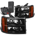 For 2007-2013 Gmc Sierra 1500 Pair Black/amber | Built Supply Co