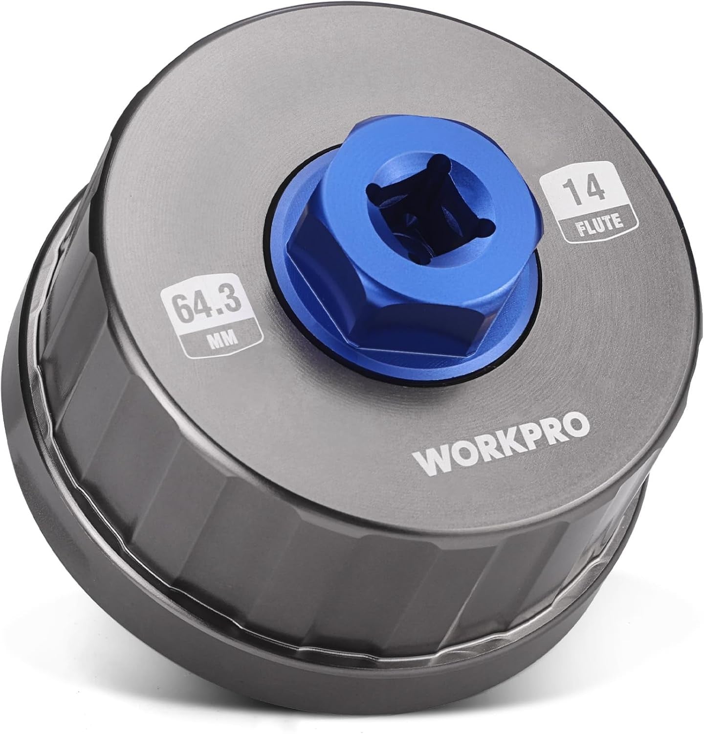 WORKPRO 64mm 14 Flute Precision Oil Filter Wrench by WORKPRO