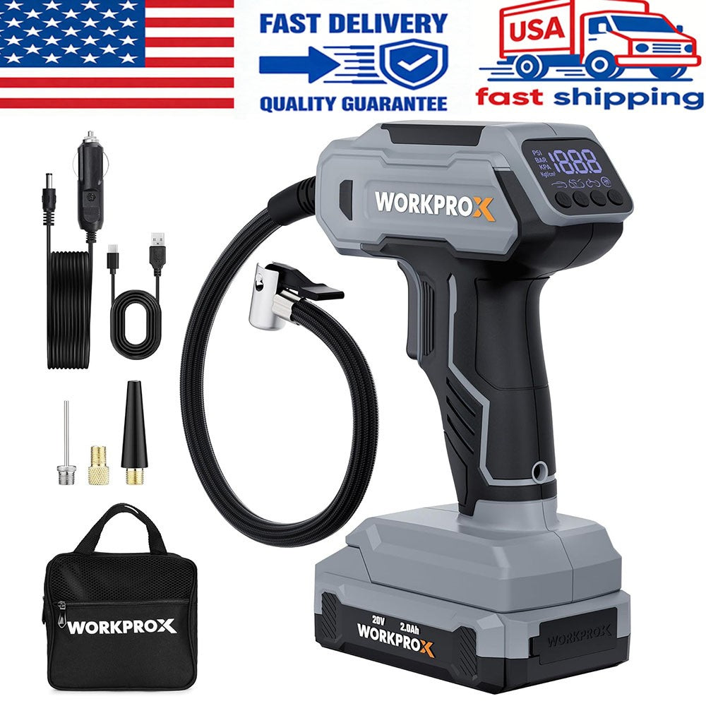 WORKPROX 150 PSI Cordless Tire Pump by WORKPROX
