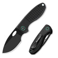 Flissa Small Folding Pocket Knife 2.4-inch D2 Steel Blade Pocket Clip