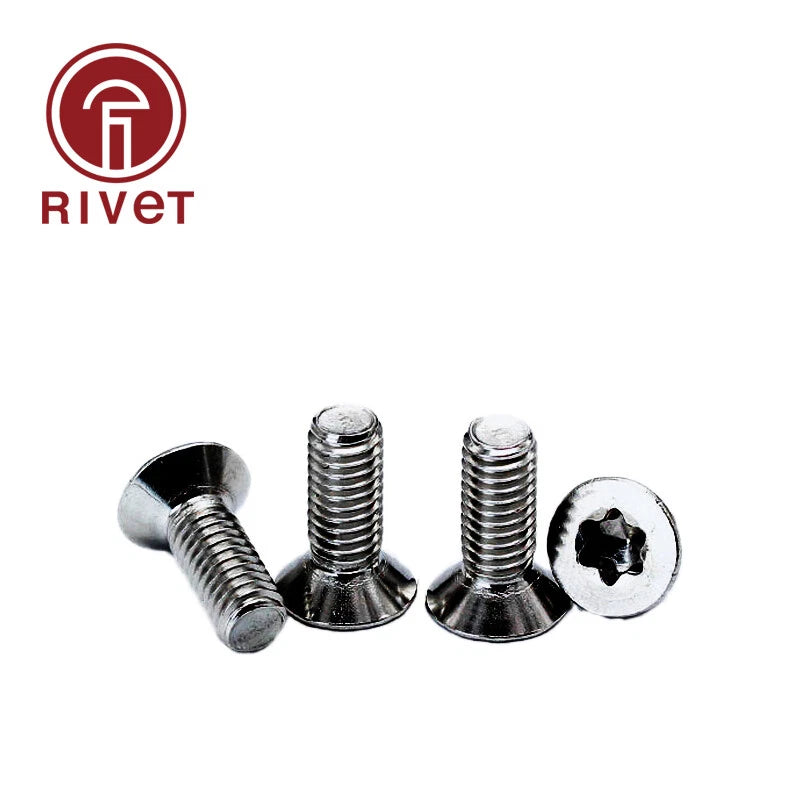 316 A4-70 Gb2673 M3 Stainless Steel Countersunk Screw Six-lobe Flat