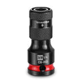 WORKPRO 3/8" Square to 1/4-in Hex Quick Release Impact Socket Adapter Bit Holder