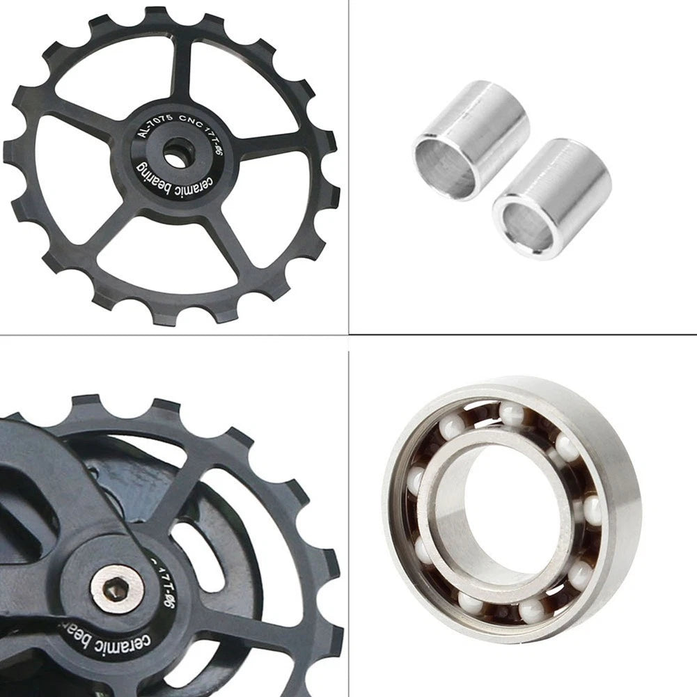 Mtb Road Bike Bicycle Rear Derailleur 10-17t Ceramic Wheel Pulley