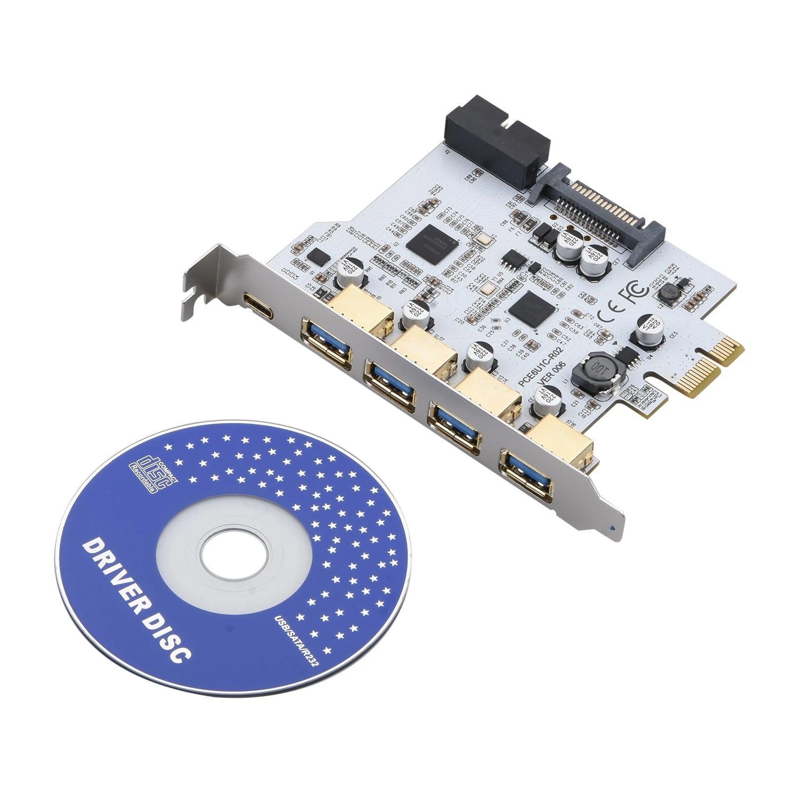 Usb Pci-e Type C Expansion Card Pci Express Pci-e To Usb 3.2 Gen1