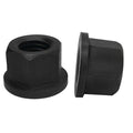 Heat Treated Steel 5/16''-18 Thread Hex Flange Nuts, Black Oxide