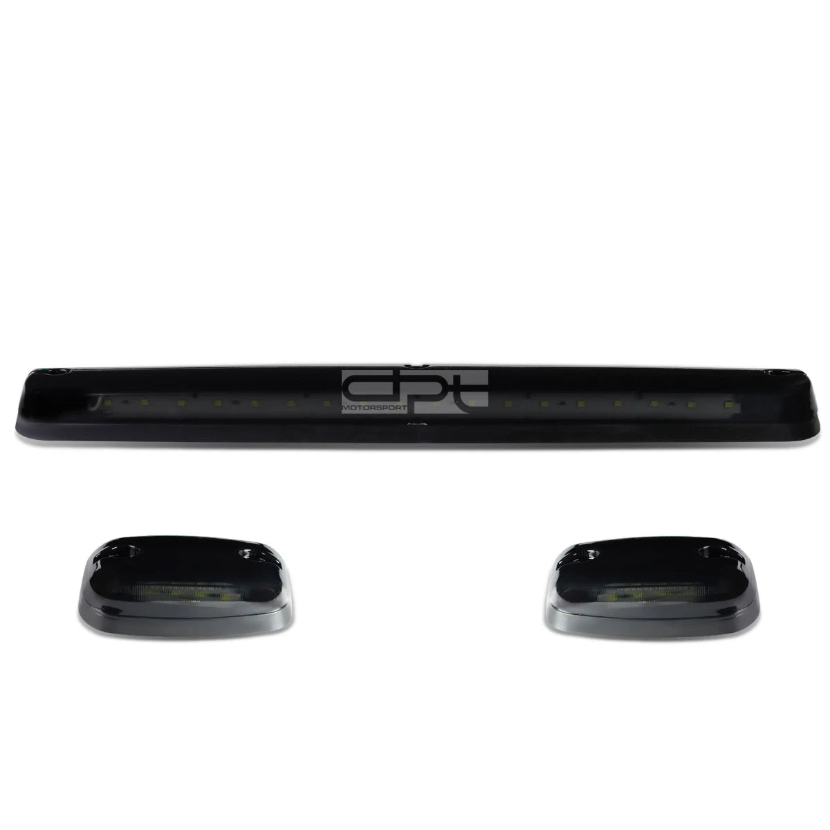 Fit 07-13 Silverado/sier<wbr/>ra Smoked Housing White Led Cab Roof