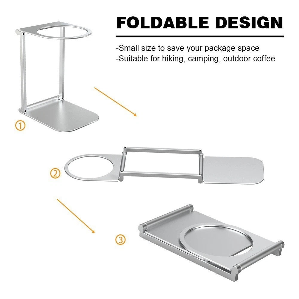 Metal Coffee Machine For Stand Foldable Aluminum Alloy Portable For