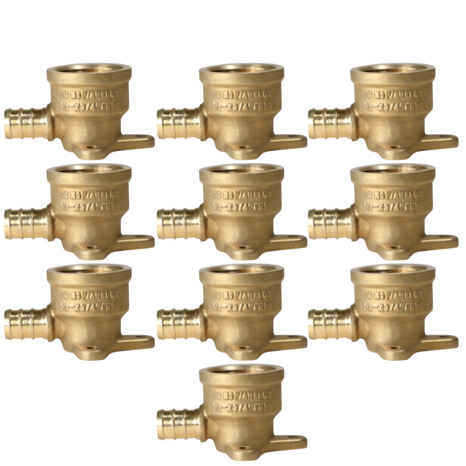 XFITTING 1/2" Pex B x 3/4" Female NPT Elbow 10 Pack