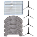 Side Brush Mop Cloth And Filter Kit For Mova S800 For Trouver E20 And