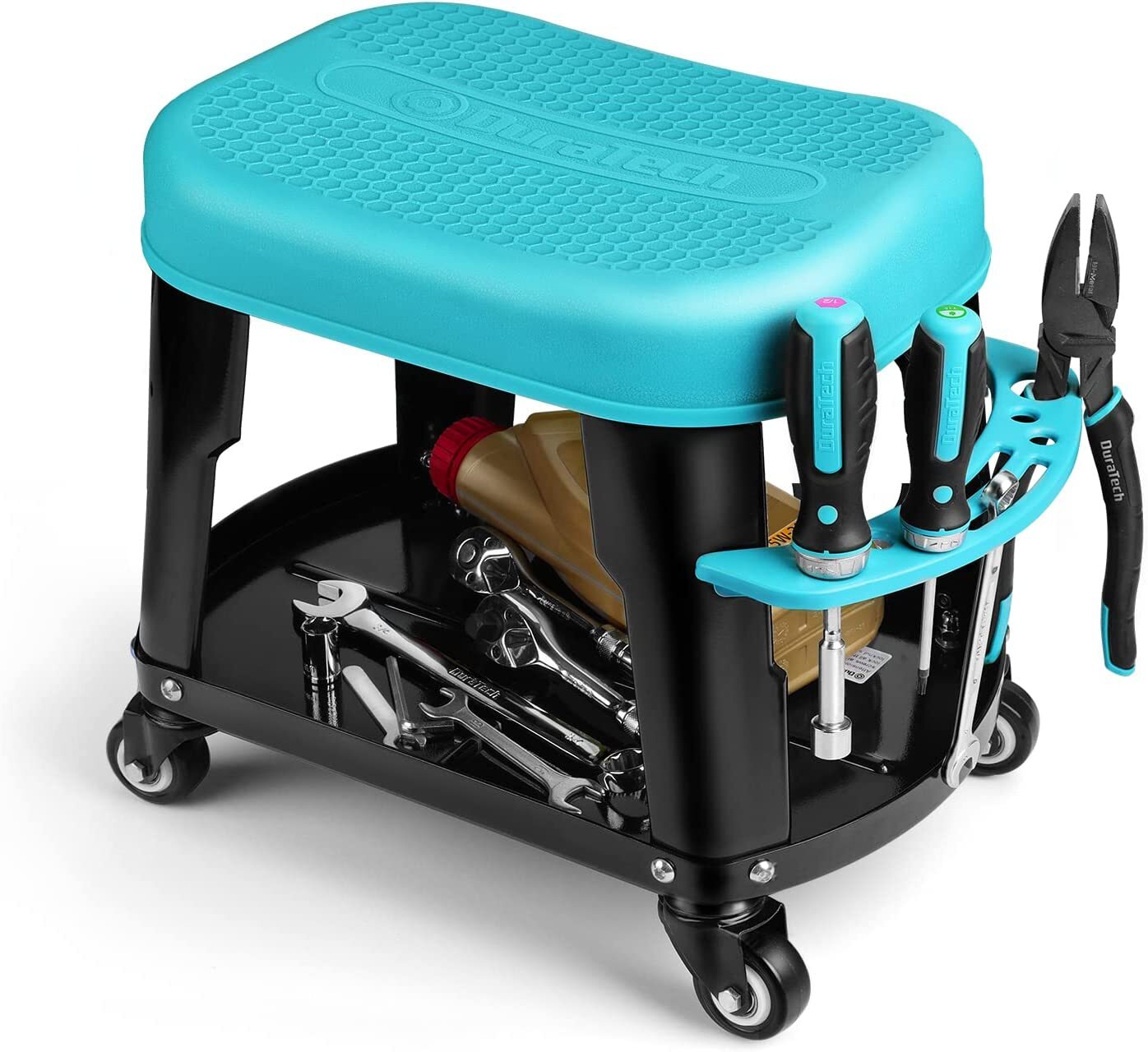 DURATECH Rolling Mechanic Stool 2''Swivel Wheels (Tools Not Included) Heavy Duty