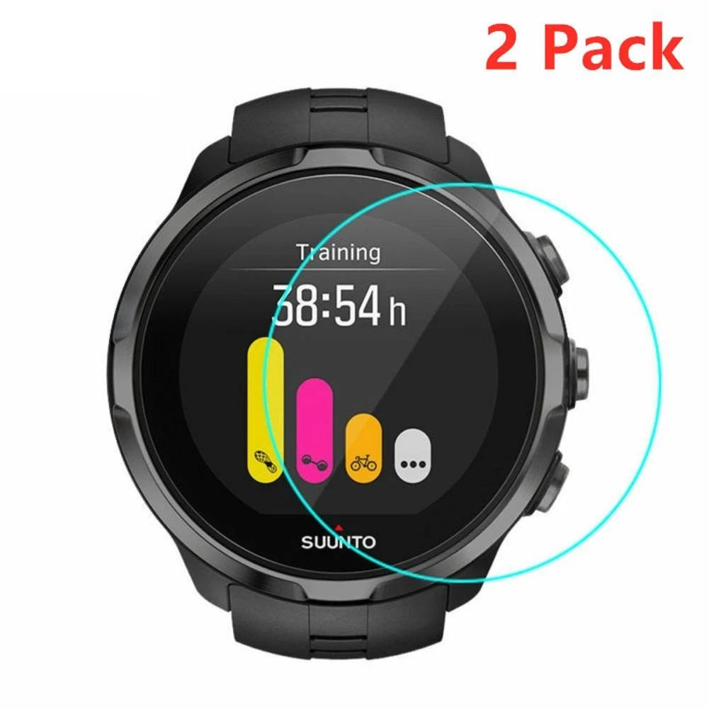 2* Tempered Glass Screen Protector Film Guard For Suunto Spartan
