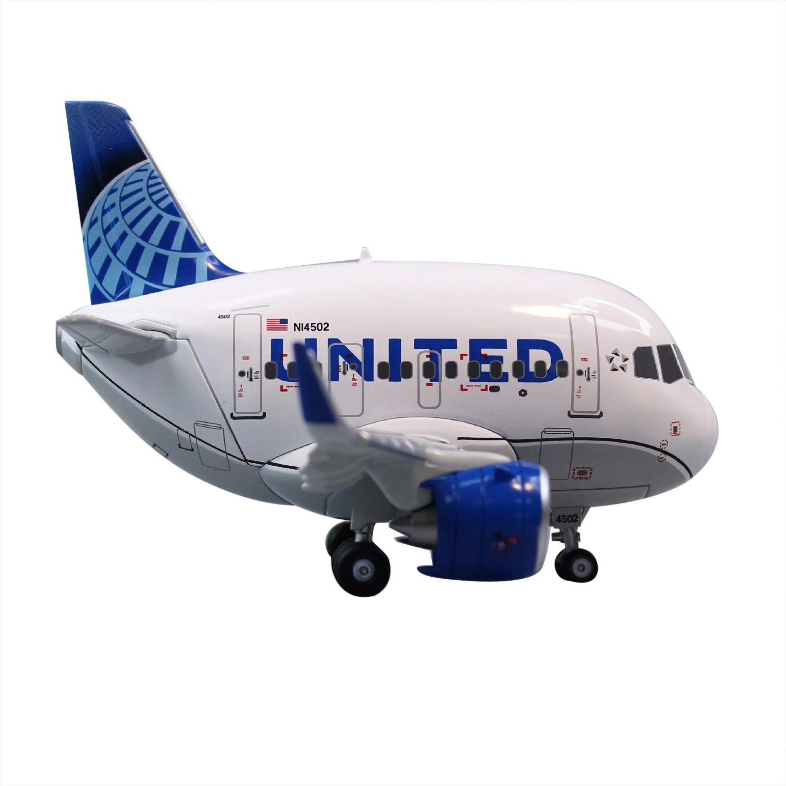 12cm Diecast Model 1/300 Scale For Airbus United Airlines A321