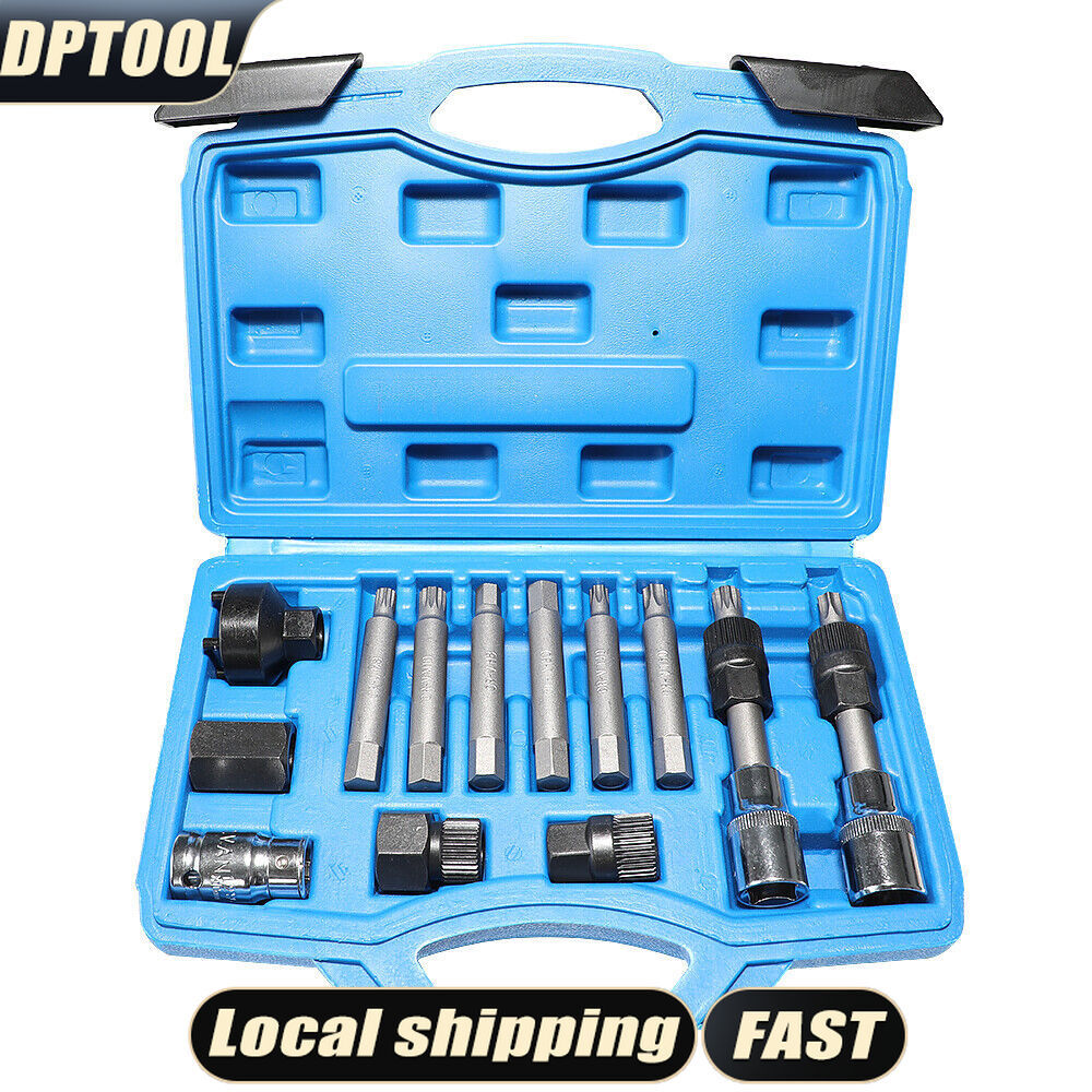 Alternator Pulley Decoupler 13-Piece Socket Set by Unbranded