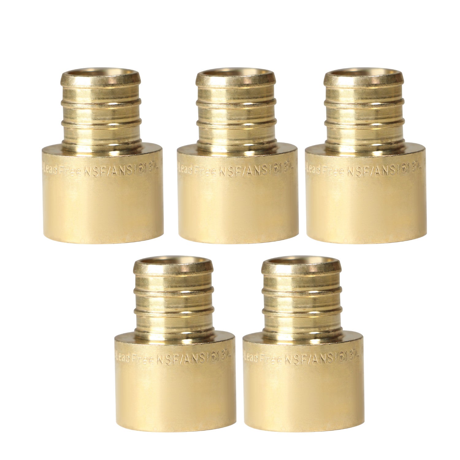 XFITTING 3/4" Pex B x 3/4" Female Sweat Adapters 5 Pack