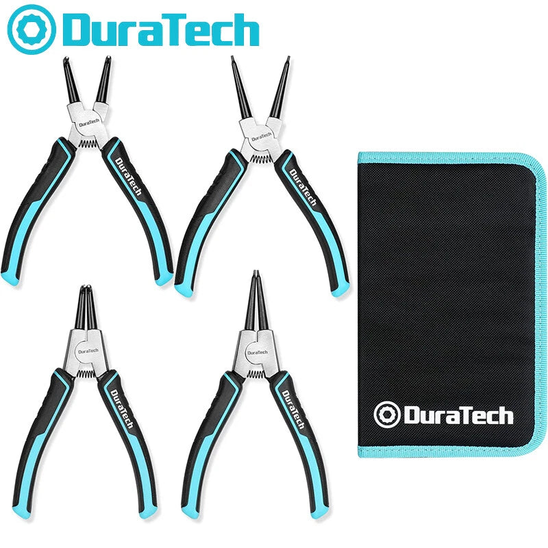 Duratech Snap Ring Pliers Set 7" Internal External Circlip Pliers