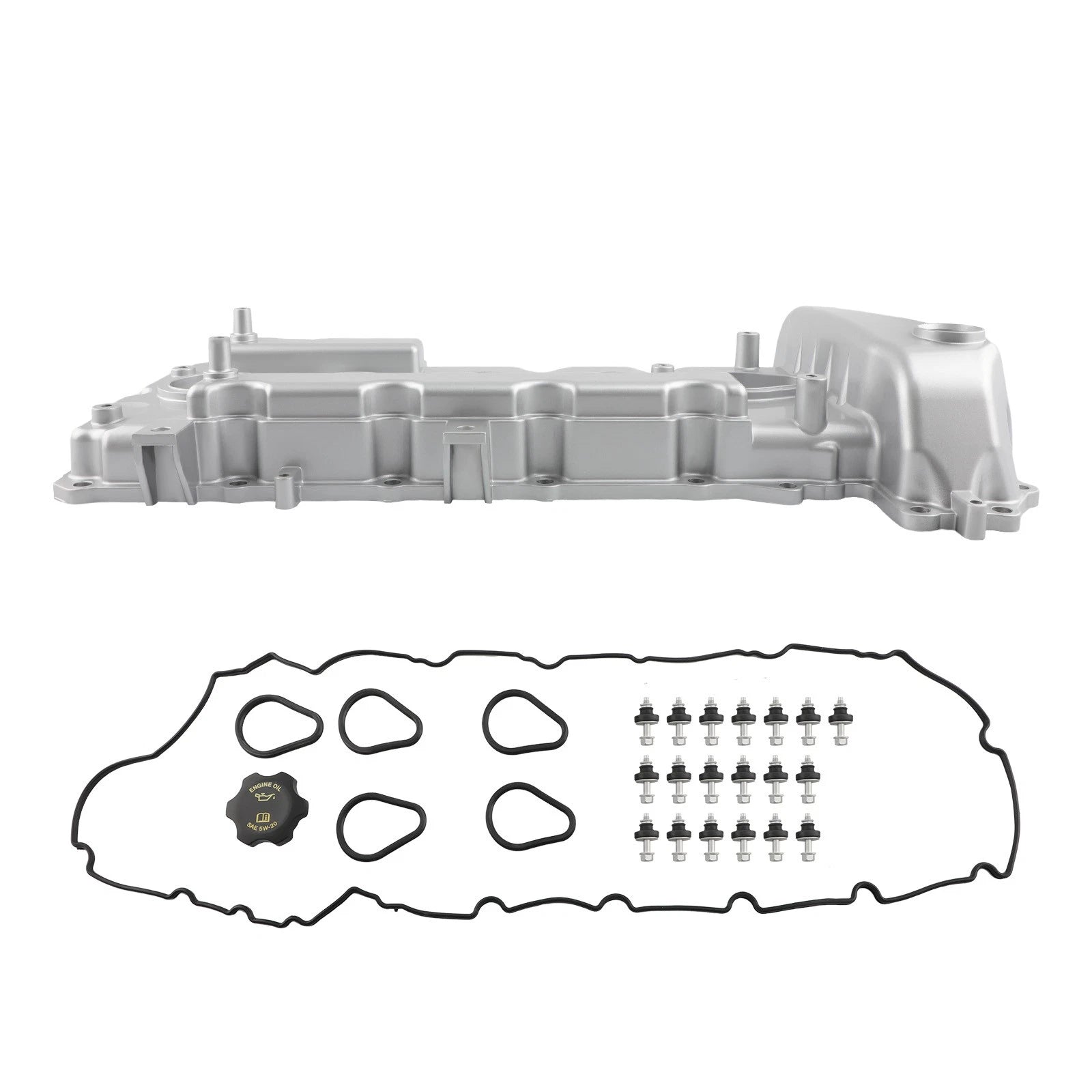 Aluminum Valve Cover with Gasket for Chevrolet GMC Hummer Isuzu 3.5L 2004-2006