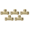 XFITTING 1/2" PVC Push Fit Tee - 5 Pack