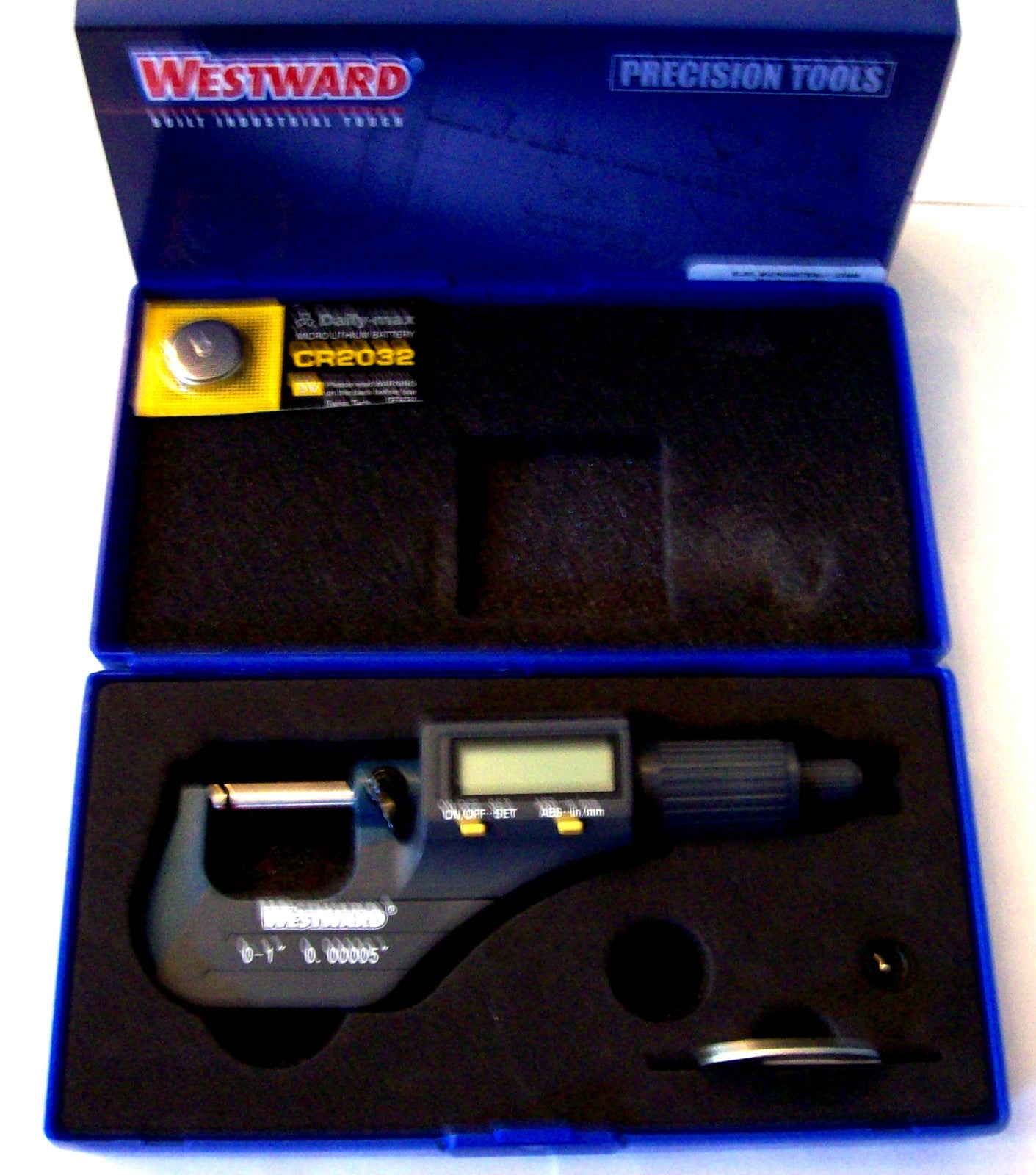 Westward Digital LCD Electronic Micrometer 0-1" by Westward