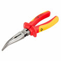 OX Pro VDE Bent Long Nose Pliers 200mm