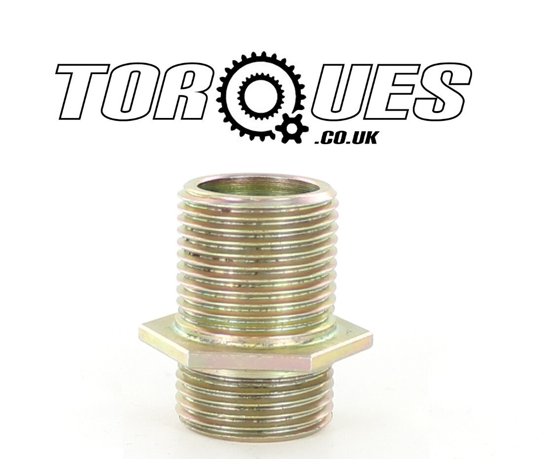 M20x1.5 Male to M20x1.5 Male Oil Cooler Sandwich Plate Steel Adapter