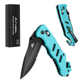 Flissa Survival Knife Folding Pocket Knife Glass | Built Supply Co