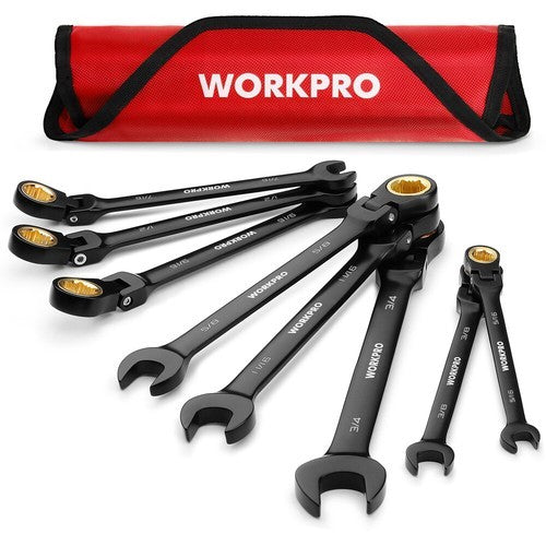 WORKPRO 8-Piece Flex-Head Wrench Set by WORKPRO