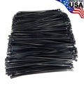 Zip Cable Ties 8" 40lbs Uv Black Made In Usa Nylon Wire Tie Wraps