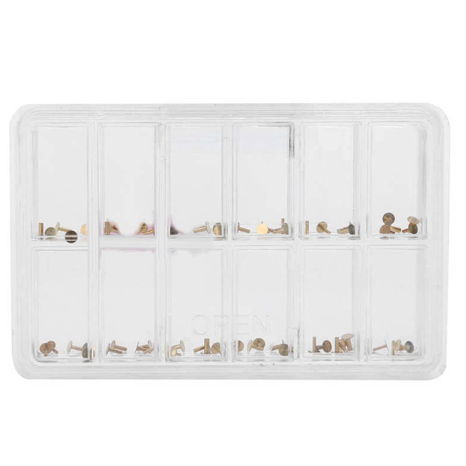 60pack 2.5mm 12-size Watch Dial Feet Stickers Assortment Movement