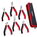 Arrow Mini Pliers Set Diagonal Needle Long Bent End Cutting & Lineman