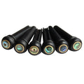 Acoustic Guitar Ebony Bridge Pins With Abalone Dot Brass Circle Skirt