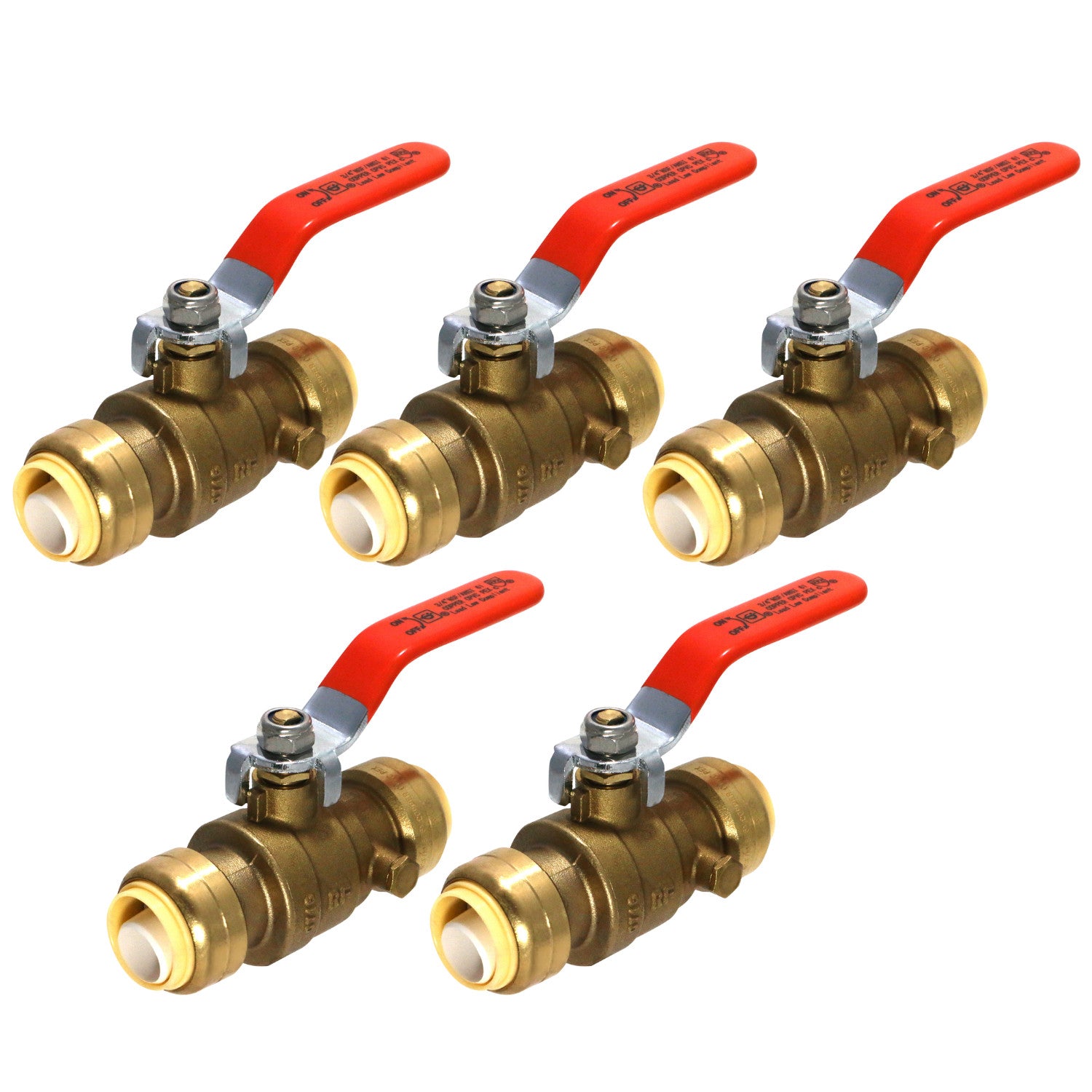 XFITTING 3/4" Push Fit Ball Valve 5 Pack