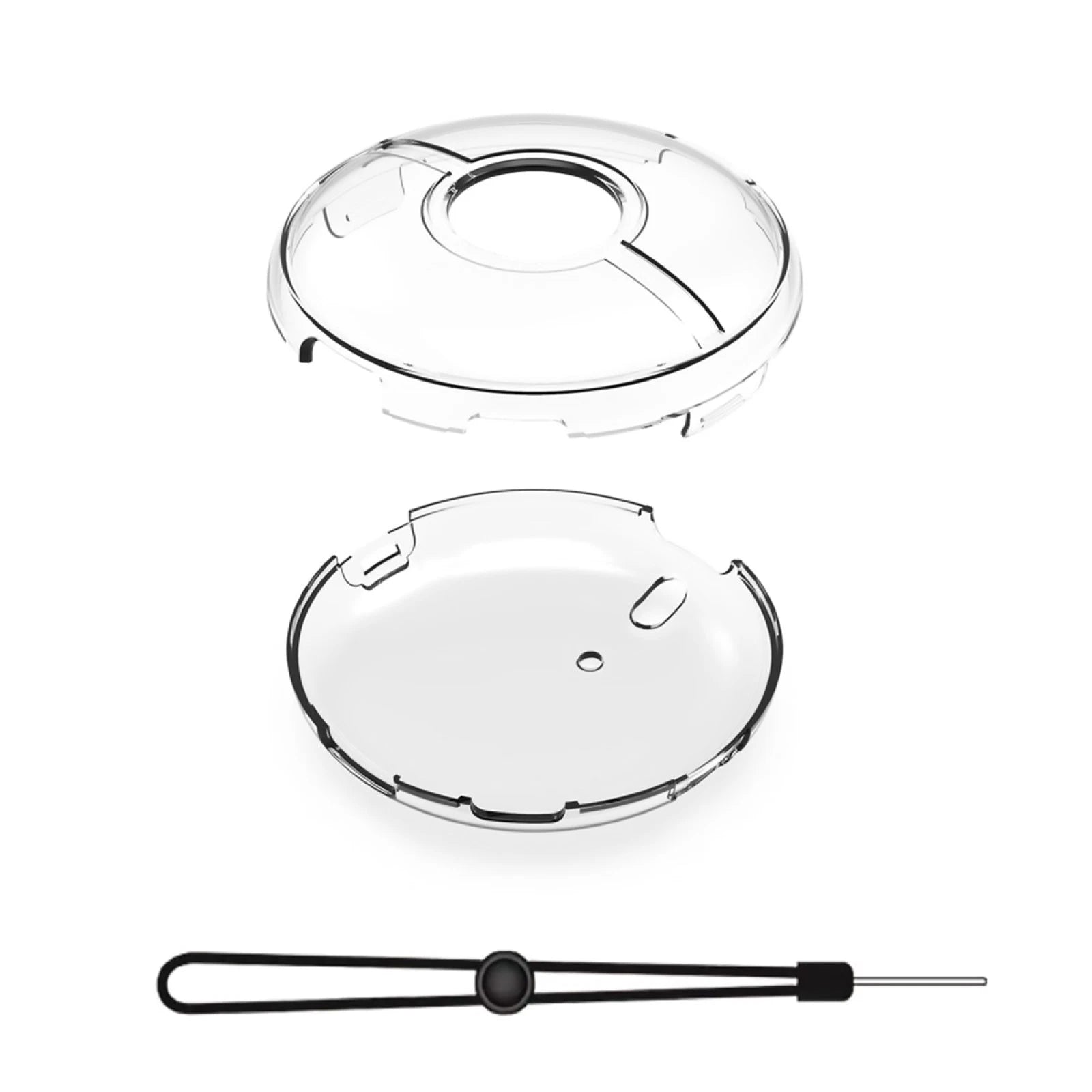 Pc Crystal Protective Cover Case With Anti-fall Hand Strap For