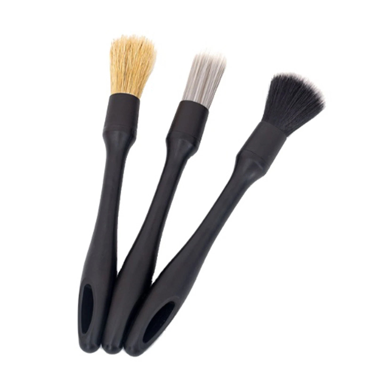 3pack Car Brush Wash Auto Detailing Cleaning Engine Wheel Rim Grill