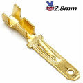 Male Spade Quick Splice Crimp Terminals 2.8mm Crimp Connector
