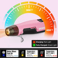 WORKPRO 7.2V Mini Cordless Heat Gun Hot Air Gun 3 Temp Setting 1.5s