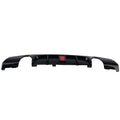 Black Rear Bumper Lip Kit for BMW E90 E91 3 Series M Tech 2005-12 w/ LED Light