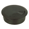 (60mm) 2-3/8" Round Black Computer Desk Table Wire Cable Hole Cover