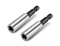 2x 60MM Magnetic Extension Bit Holder Bit's Adapter