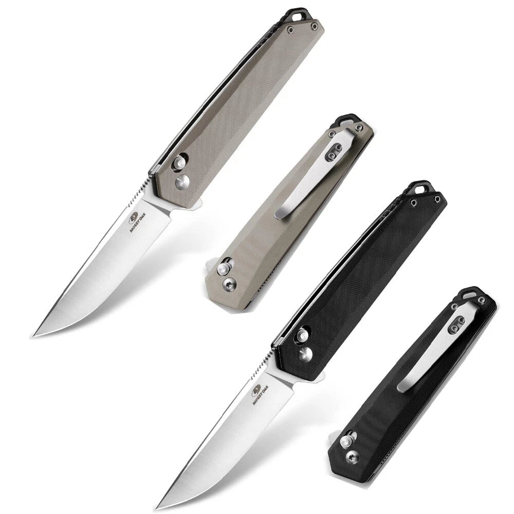 Mossy Oak Brown/black 3.5" Folding Pocket Knife D2 Steel Drop Point