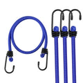 WORKPRO 24" Heavy Duty Bungee Cord Strap 4-PACK Tarp Bungie Elastic Tie Down Set