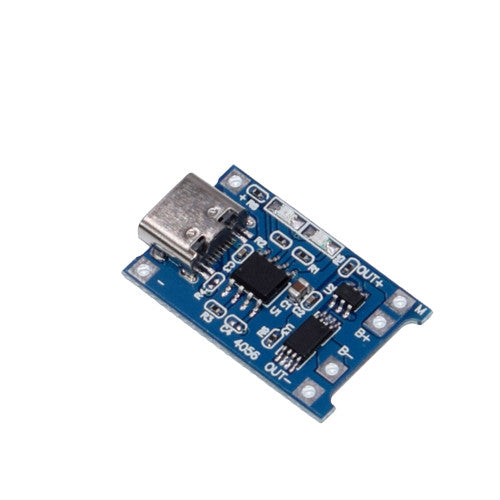 Usb-C Tp4056 18650 Lithium Battery Charger Module 5V 1a Charging Board