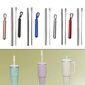 Compact Design Collapsible Stainless Steel Straws For For Easy