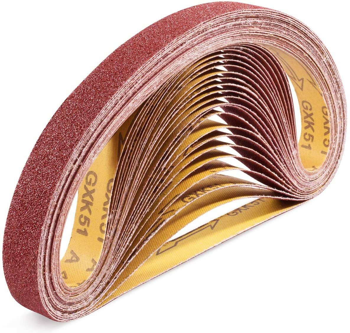 24pc 1x30 Inch Sanding Belts - Various Grits by Unbranded