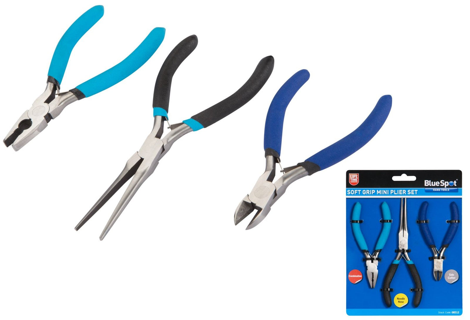 BlueSpot 3pc Mini Miniature Plier Set by BlueSpot