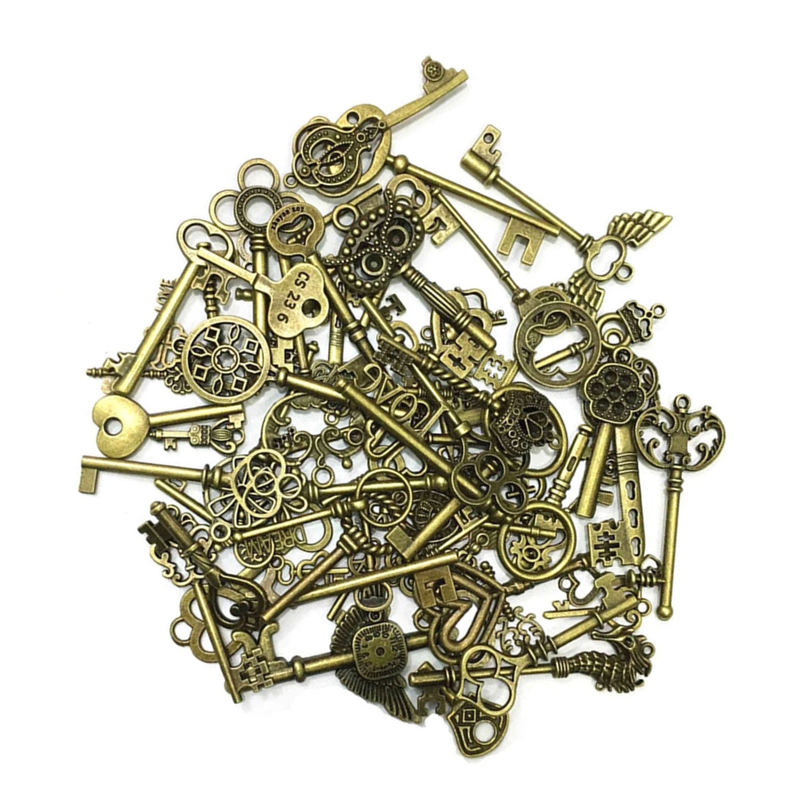 Old Vintage Antique Skeleton Keys Diy Arts & Crafts Project Large