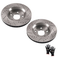 Front 302mm Disc Brake Rotors Kit for Jeep Wrangler 2007 2008