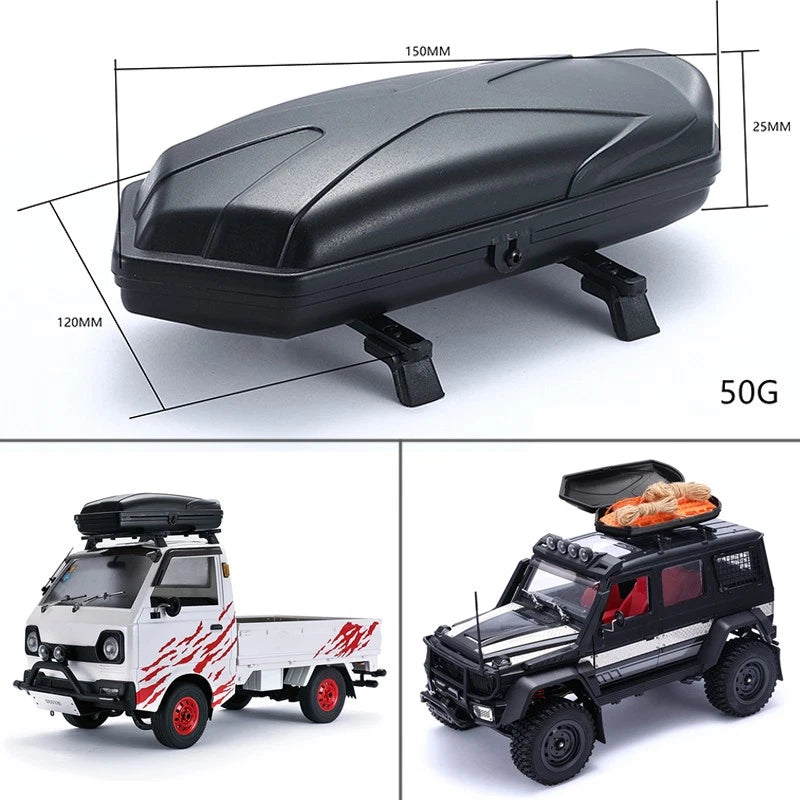 Roof Luggage Carrier Storage Box For Mn Defender G500 Wpl D12 1:14